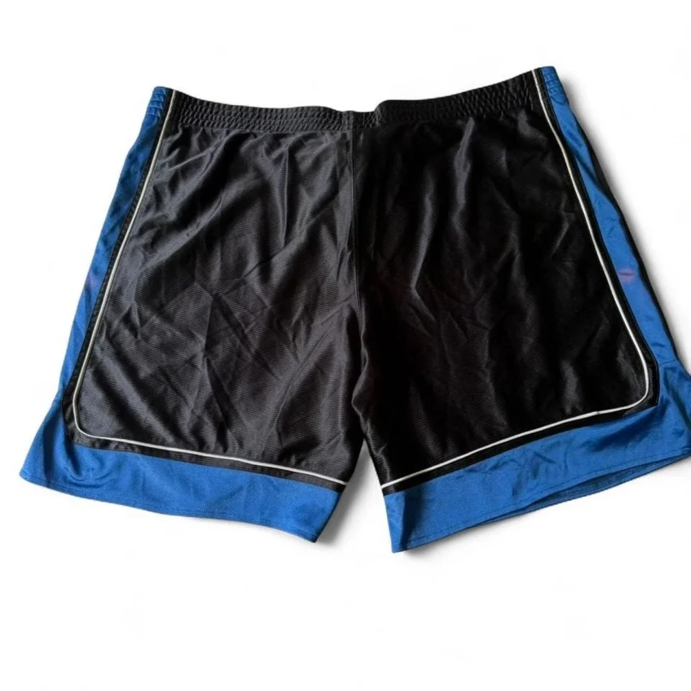 Champion Mens Basketball Shorts Black Blue Mesh Athletic XXL 82046-A1